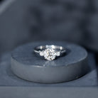 IGI Certified Round Cut Lab Grown Diamond 2 Carat Engagement Ring Lab - ( E-VS1 ) - Rosec Jewels