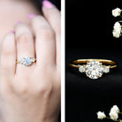 IGI Certified Round Cut Lab Grown Diamond 2 Carat Engagement Ring Lab - ( E-VS1 ) - Rosec Jewels
