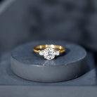 IGI Certified Round Cut Lab Grown Diamond 2 Carat Engagement Ring Lab - ( E-VS1 ) - Rosec Jewels