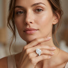 Lab Grown Diamond 3 Stone Engagement Ring With IGI Certificate Lab - ( E-VS1 ) - Rosec Jewels