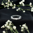 Bezel Set Diamond Unisex Wedding Band Natural - ( HI-SI ) - Rosec Jewels