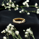 Bezel Set Diamond Unisex Wedding Band Natural - ( HI-SI ) - Rosec Jewels