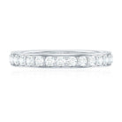 Certified Moissanite Half Eternity Ring D-VS1 - Rosec Jewels