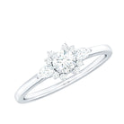 Natural Diamond Promise Ring with Certificate Natural - ( HI-SI ) - Rosec Jewels