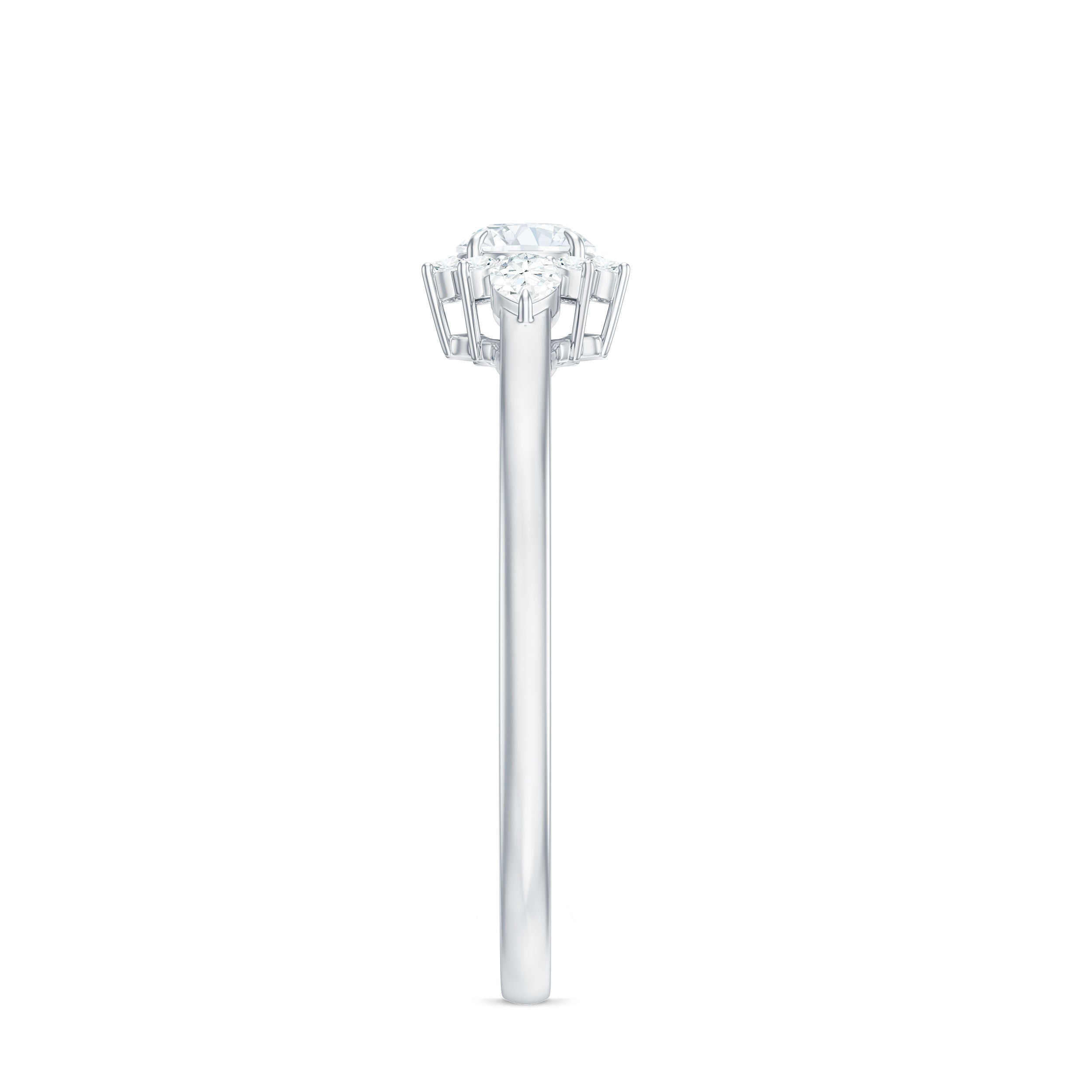 Natural Diamond Promise Ring with Certificate Natural - ( HI-SI ) - Rosec Jewels
