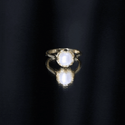 Cultured 7.4 Carat Freshwater Pearl Solitaire Engagement Ring AAA - Rosec Jewels