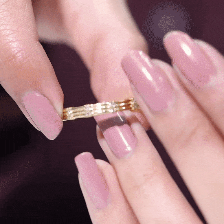 Rosec Jewels-Real Diamond Stackable Band Ring with Certificate