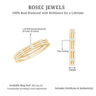 Rosec Jewels-Real Diamond Stackable Band Ring with Certificate