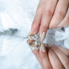 Certified Moissanite Wide Eternity Band Ring D-VS1 - Rosec Jewels