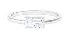 Certified Natural Diamond Promise Ring in East West Style Natural - ( HI-SI ) - Rosec Jewels