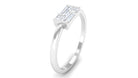 Certified Natural Diamond Promise Ring in East West Style Natural - ( HI-SI ) - Rosec Jewels