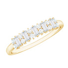 Minimal Natural Diamond Anniversary Ring Natural - ( HI-SI ) - Rosec Jewels