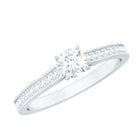 Certified Natural Diamond Promise Ring Natural - ( HI-SI ) - Rosec Jewels