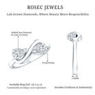 Rosec Jewels-Lab Grown Diamond Toi Et Moi Promise Ring with Infinity Knot