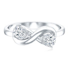 Rosec Jewels-Lab Grown Diamond Toi Et Moi Promise Ring with Infinity Knot