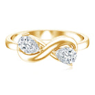 Rosec Jewels-Lab Grown Diamond Toi Et Moi Promise Ring with Infinity Knot