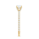 Minimalist Diamond Classic Engagement Ring Natural - ( HI-SI ) - Rosec Jewels