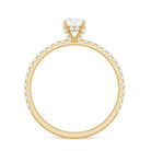 Minimalist Diamond Classic Engagement Ring Natural - ( HI-SI ) - Rosec Jewels
