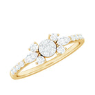 Certified Real Diamond Promise Ring Natural - ( HI-SI ) - Rosec Jewels