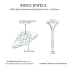 Natural Diamond Flower Engagement Ring in Illusion Set Natural - ( HI-SI ) - Rosec Jewels
