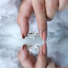 Rosec Jewels-Certified Lab Grown Diamond 3 Stone Engagement Ring For Women