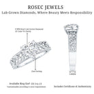 2 Carat Lab Grown Diamond Heart Engagement Ring Lab - ( EF-VS ) - Rosec Jewels