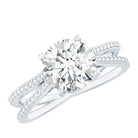 Rosec Jewels-Certified 8 mm Lab Grown Diamond Split Shank Engagement Ring