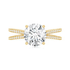 Rosec Jewels-Certified 8 mm Lab Grown Diamond Split Shank Engagement Ring