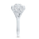 2 Carat Lab Grown Diamond Vintage Floral Engagement Ring Lab - ( EF-VS ) - Rosec Jewels