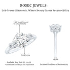 Certified 2 Carat Lab Grown Diamond Solitaire Engagement Ring Lab - ( EF-VS ) - Rosec Jewels