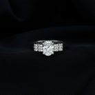 Certified 6X8 MM Oval Lab Grown Diamond Designer Engagement Ring Lab - ( EF-VS ) - Rosec Jewels