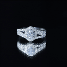 Certified 1.2 Carat Oval Lab Grown Diamond Split Shank Engagement Ring Lab - ( EF-VS ) - Rosec Jewels