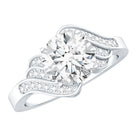 Rosec Jewels-Certified 8 MM Lab Grown Diamond Unique Engagement Ring