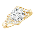 Rosec Jewels-Certified 8 MM Lab Grown Diamond Unique Engagement Ring