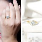 Rosec Jewels-Certified 8 MM Lab Grown Diamond Unique Engagement Ring