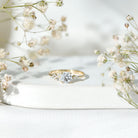 6 MM Lab Grown Diamond Solitaire Engagement Ring Lab - ( EF-VS ) - Rosec Jewels