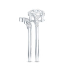 Certified Lab Grown Diamond Engagement Ring With Ring Guard Lab - ( EF-VS ) - Rosec Jewels