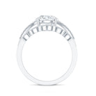 Certified Lab Grown Diamond Engagement Ring With Ring Guard Lab - ( EF-VS ) - Rosec Jewels