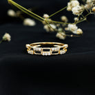 Certified Lab Grown Diamond Wedding Anniversary Ring For Women Lab - ( EF-VS ) - Rosec Jewels