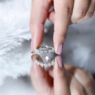 Certified Lab Grown Diamond Half Eternity Anniversary Ring Lab - ( EF-VS ) - Rosec Jewels