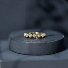Certified Lab Grown Diamond Half Eternity Anniversary Ring Lab - ( EF-VS ) - Rosec Jewels