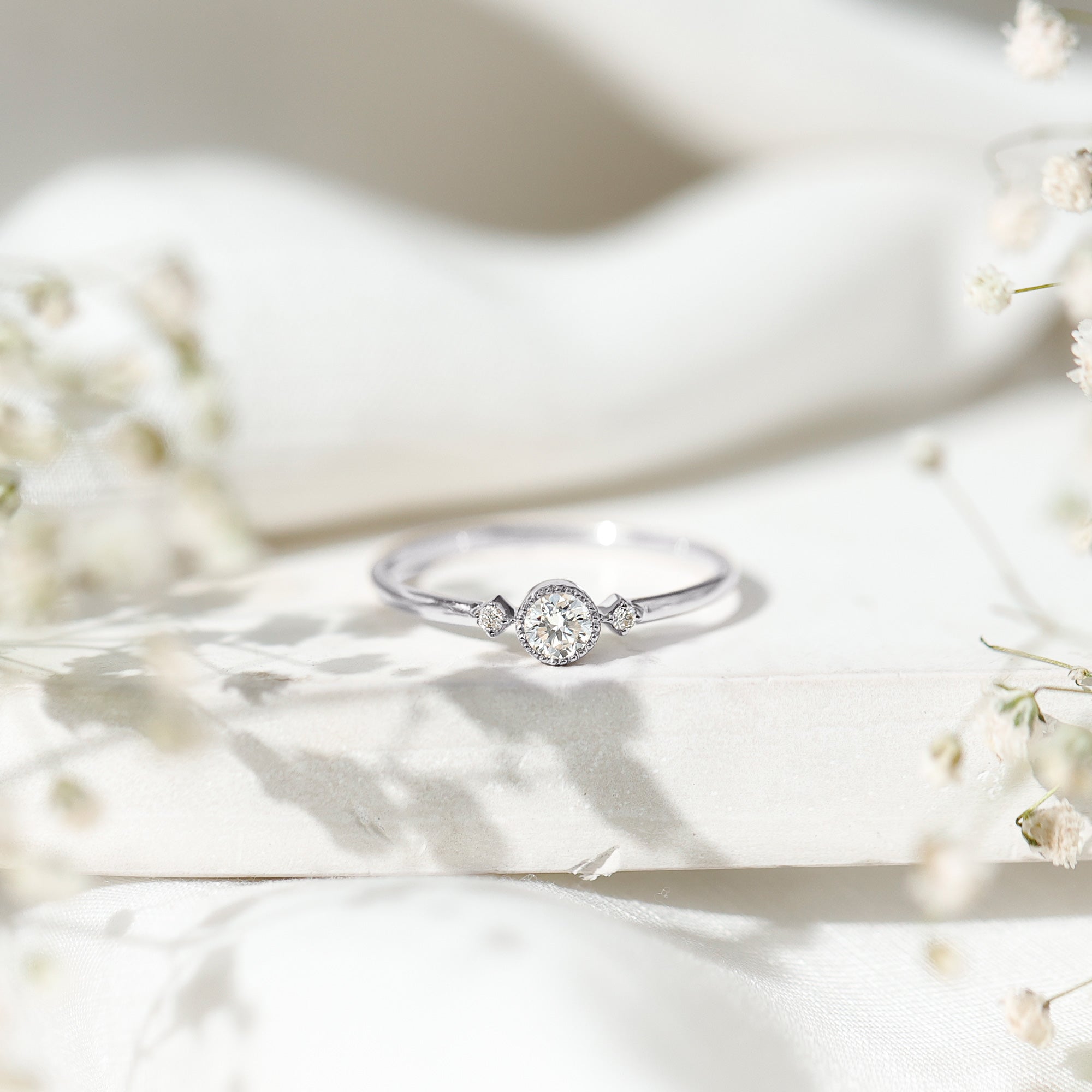 Rosec Jewels-Certified Lab Grown Diamond Solitaire Promise Ring