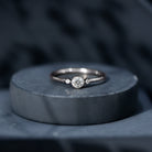 Certified Lab Grown Diamond Solitaire Promise Ring Lab - ( EF-VS ) - Rosec Jewels