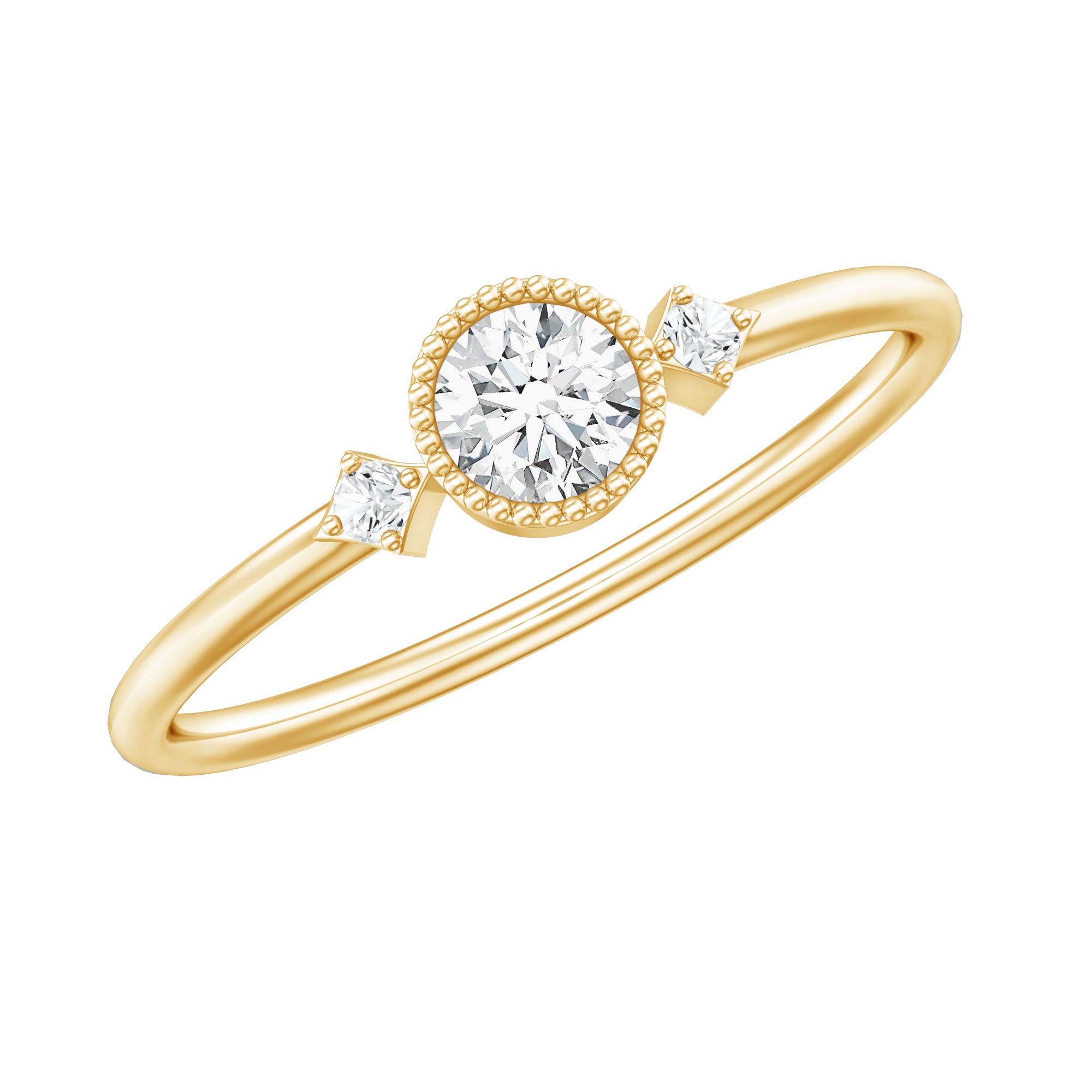 Rosec Jewels-Certified Lab Grown Diamond Solitaire Promise Ring