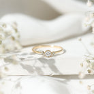 Certified Lab Grown Diamond Solitaire Promise Ring Lab - ( EF-VS ) - Rosec Jewels