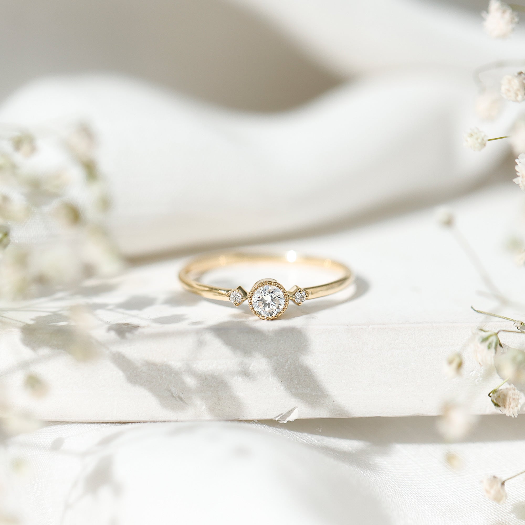 Rosec Jewels-Certified Lab Grown Diamond Solitaire Promise Ring