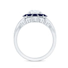 Certified 7 MM Lab Grown Diamond Engagement Ring with Enhancer Lab - ( EF-VS ) - Rosec Jewels