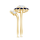Certified 7 MM Lab Grown Diamond Engagement Ring with Enhancer Lab - ( EF-VS ) - Rosec Jewels