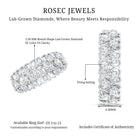 Certified Lab Grown Diamond Heart Eternity Band Ring Lab - ( EF-VS ) - Rosec Jewels