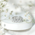 Certified Lab Grown Diamond Heart Eternity Band Ring Lab - ( EF-VS ) - Rosec Jewels
